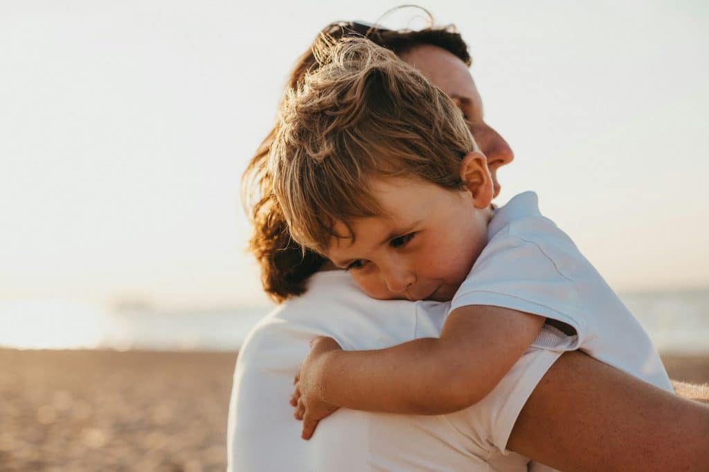 Child with attachment
